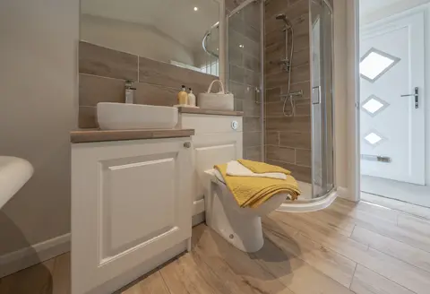 Bathroom vanity & shower