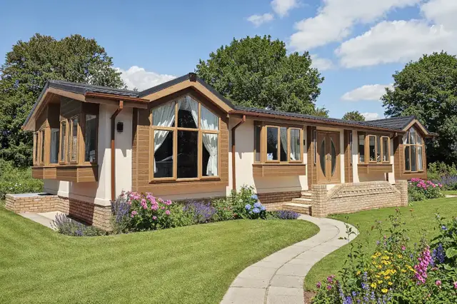 Sapphire Crown Collection home exterior at dusk