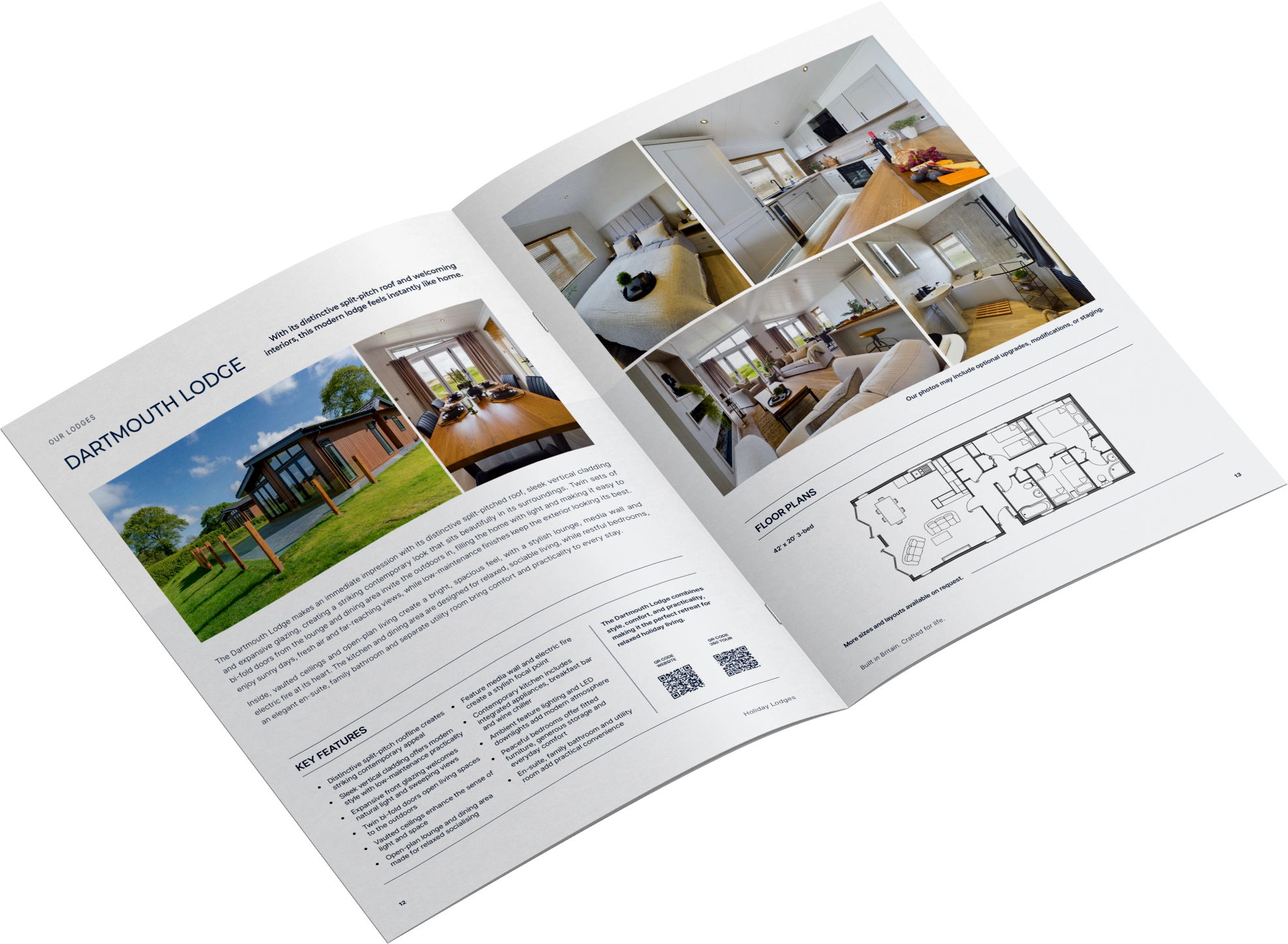 Holiday Lodges brochure inside pages